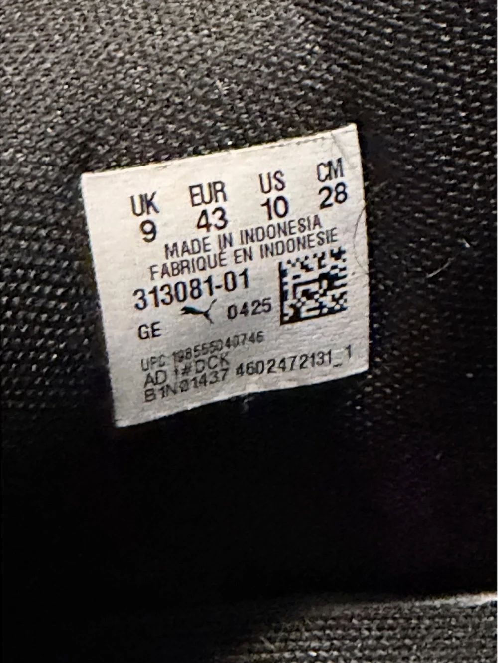 Men's Puma LF Legacy Black High-Top Sneakers Size 10 US